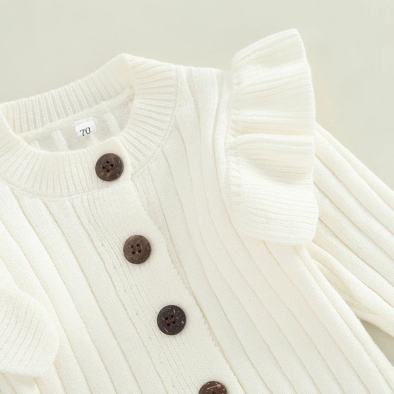 Lioraitiin 0-18M Baby Girl Knitted Long Sleeve