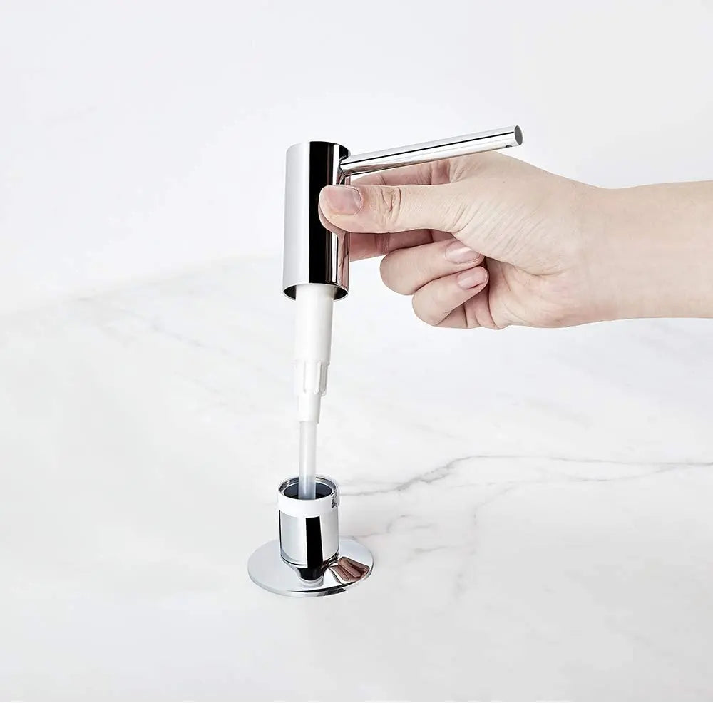 Samodra Black Liquid Soap Dispensers Brass Pump Head With 500ML PE Bottle