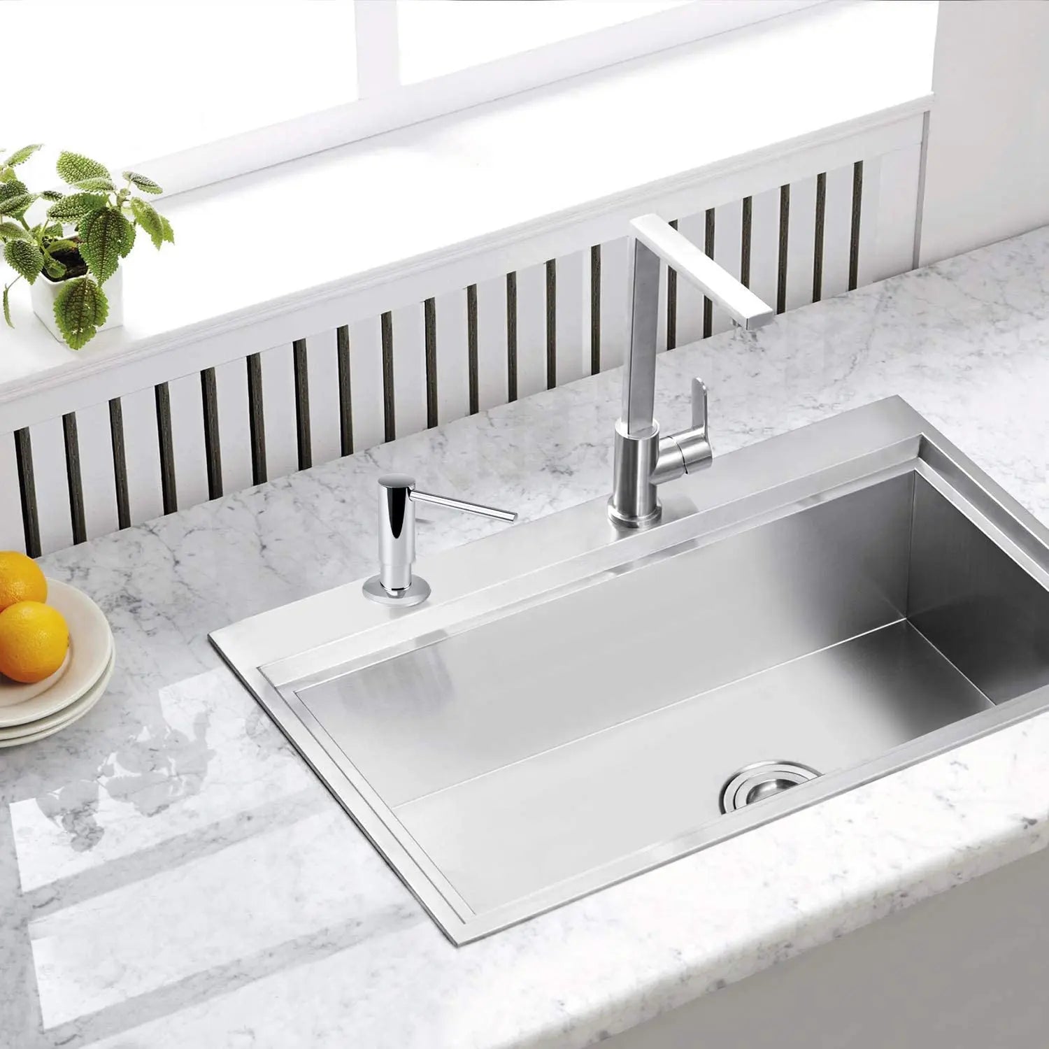 Samodra Black Liquid Soap Dispensers Brass Pump Head With 500ML PE Bottle