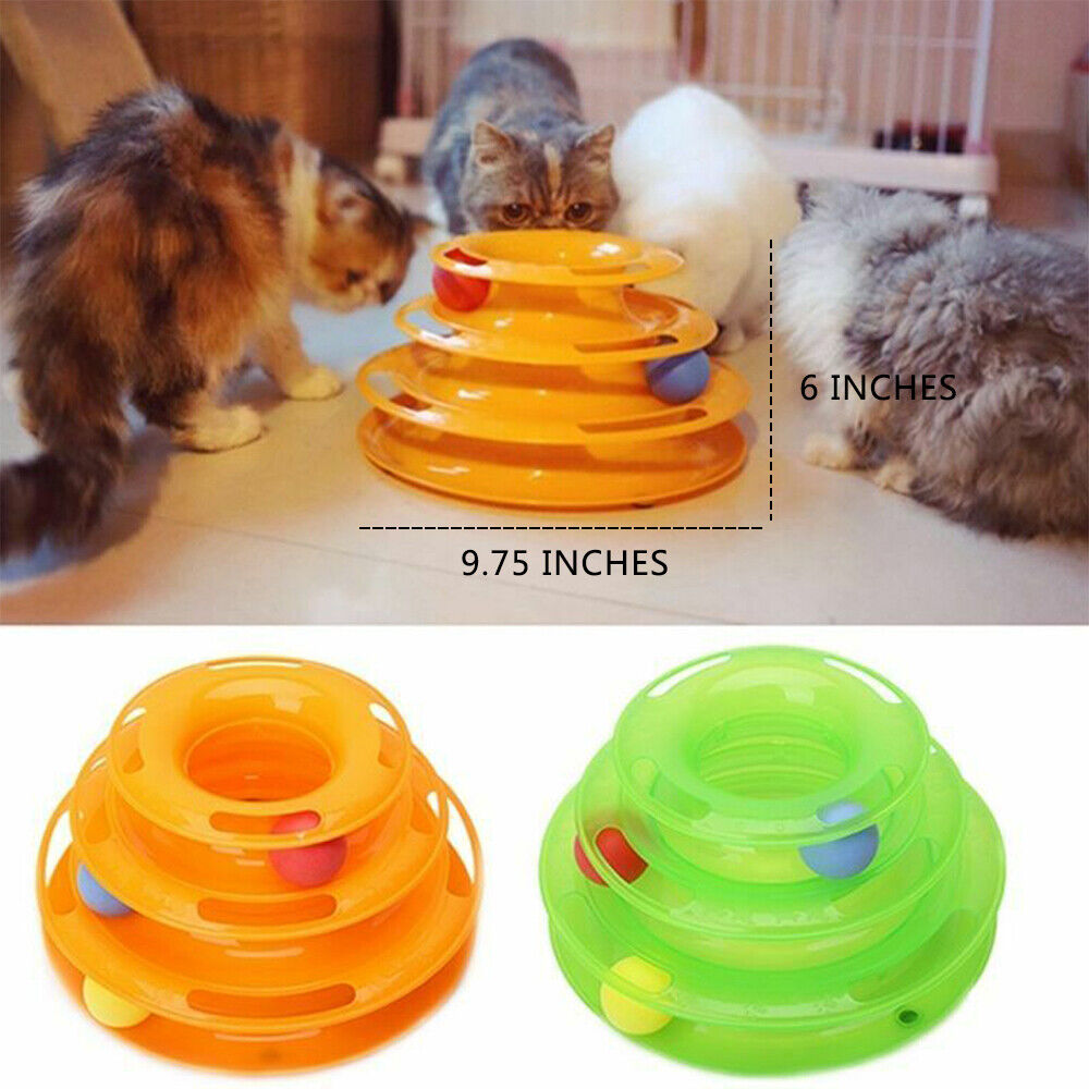 3-Tier Cat Tower of Tracks