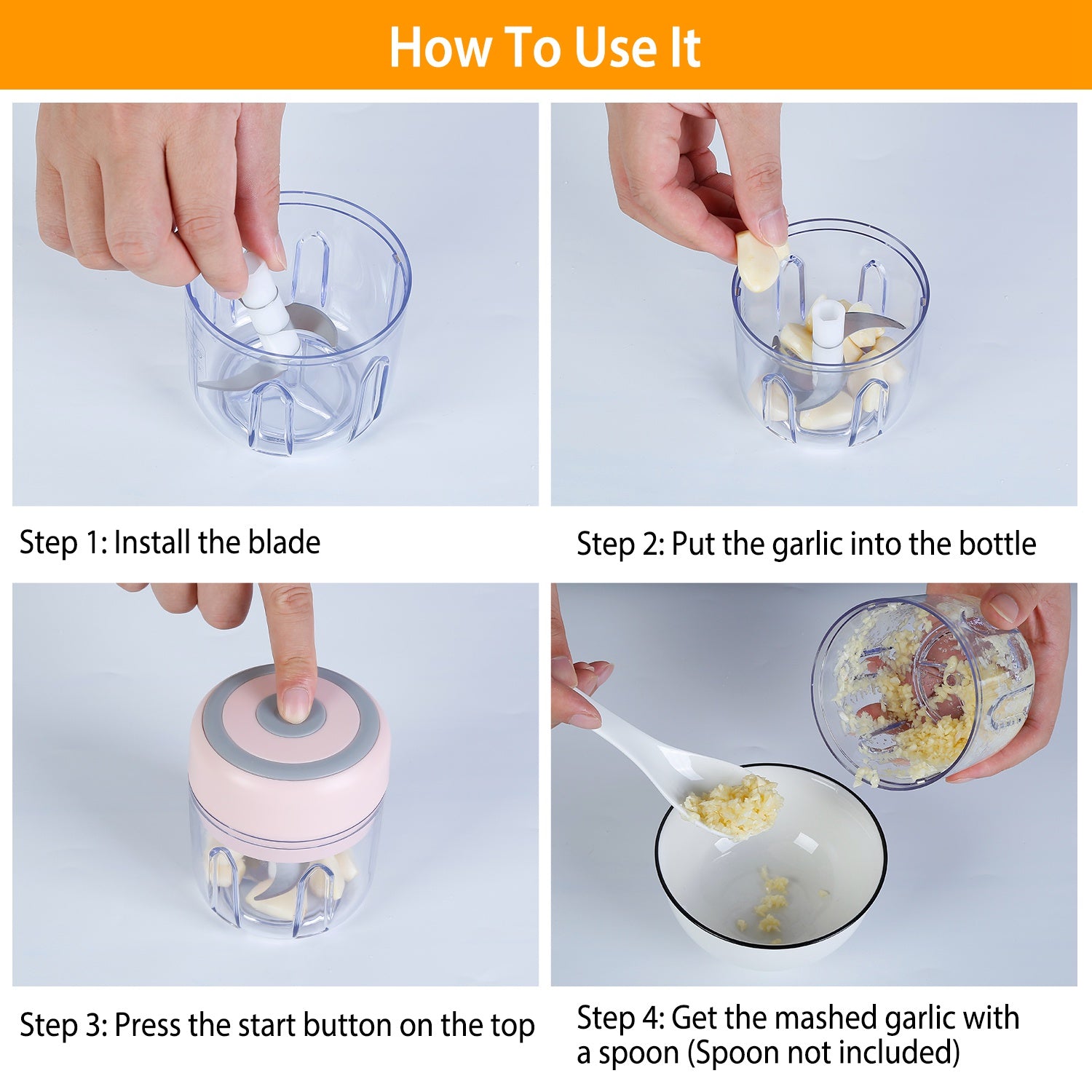 Portable Electric Garlic Chopper