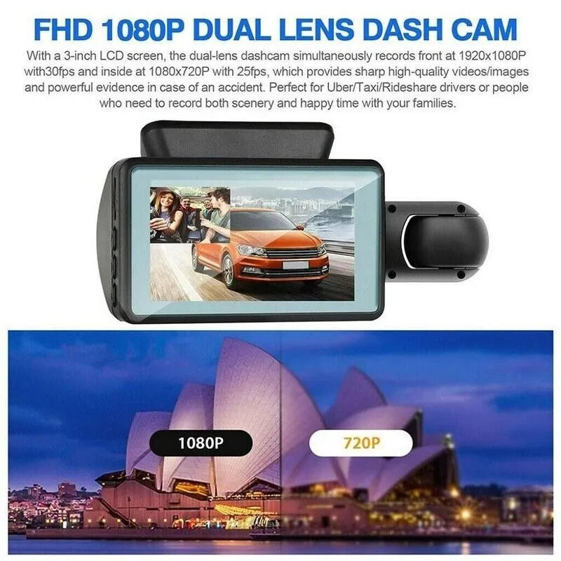 1080P Dual Lens Dash Cam