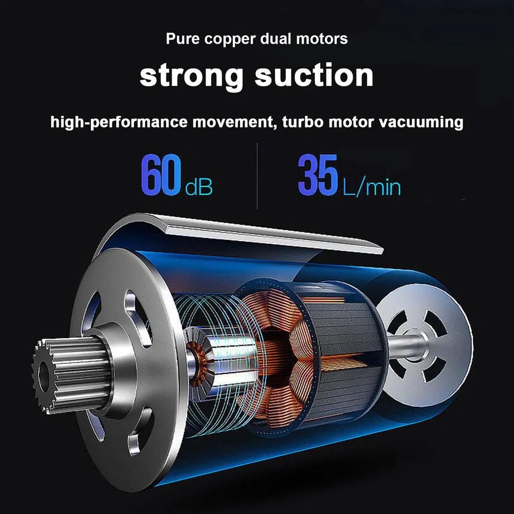 120W High-Power Cordless Car Vacuum
