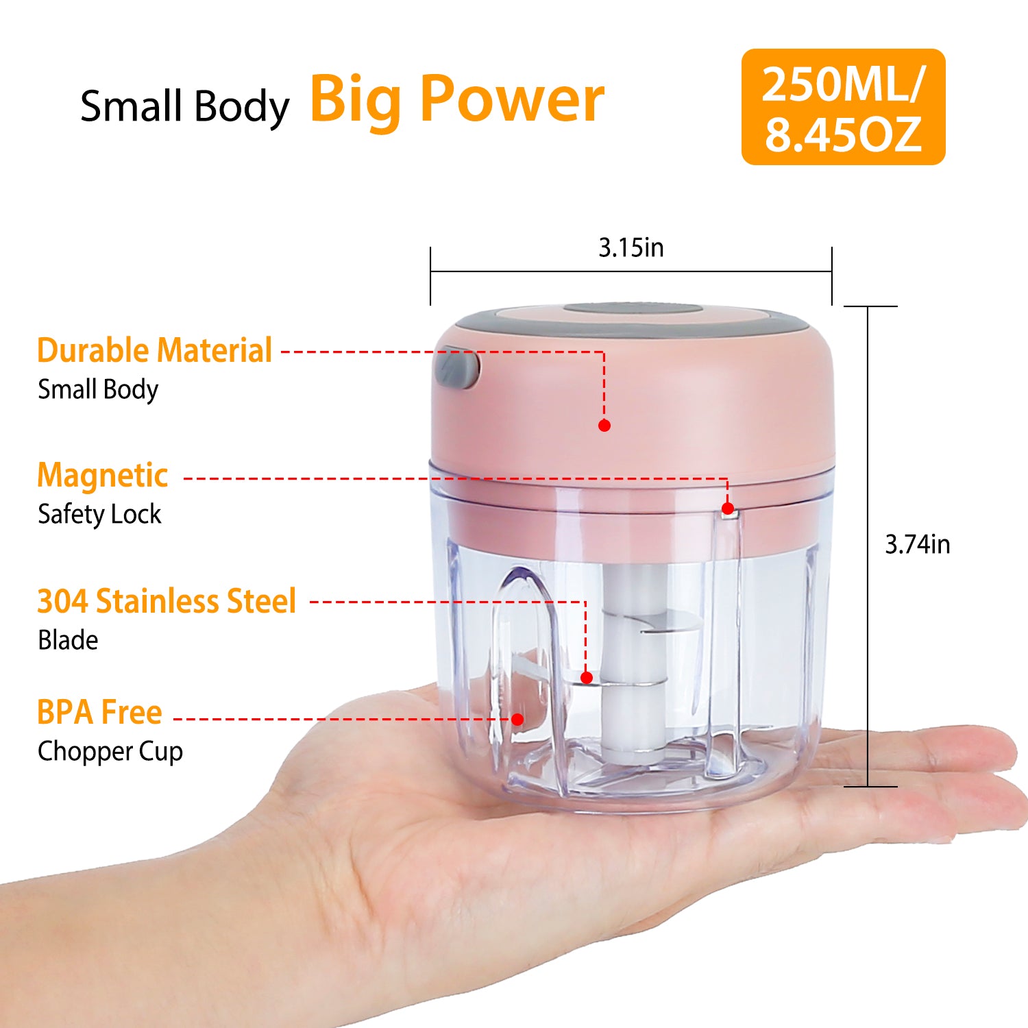 Portable Electric Garlic Chopper