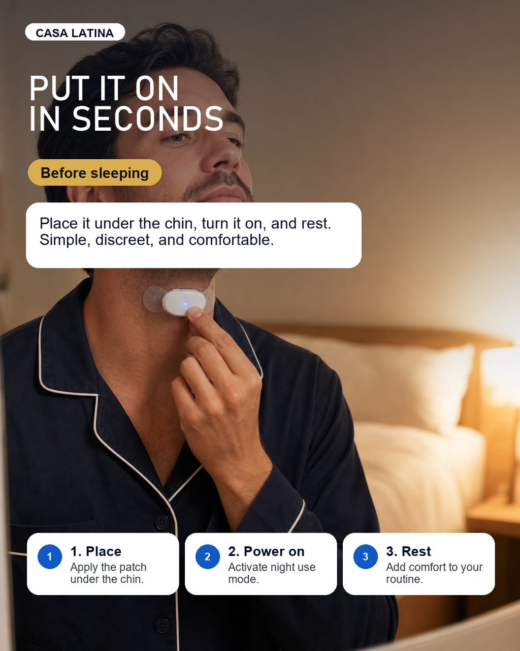 Smart Anti-Snoring Device Electronic Muscle Stimulator Pro - Rechargeable EMS Sleep Aid