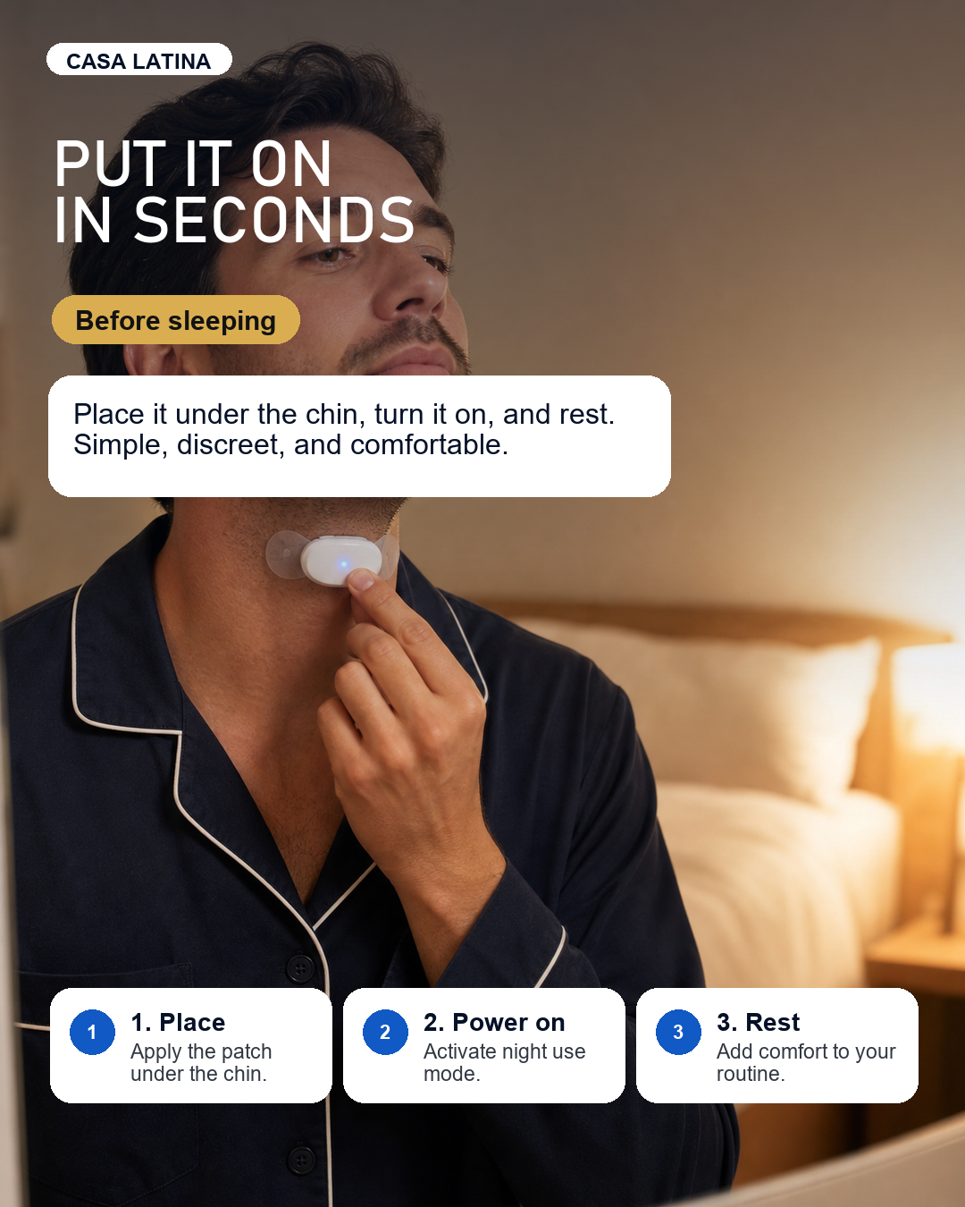 Smart Anti-Snoring Device Electronic Muscle Stimulator Pro - Rechargeable EMS Sleep Aid