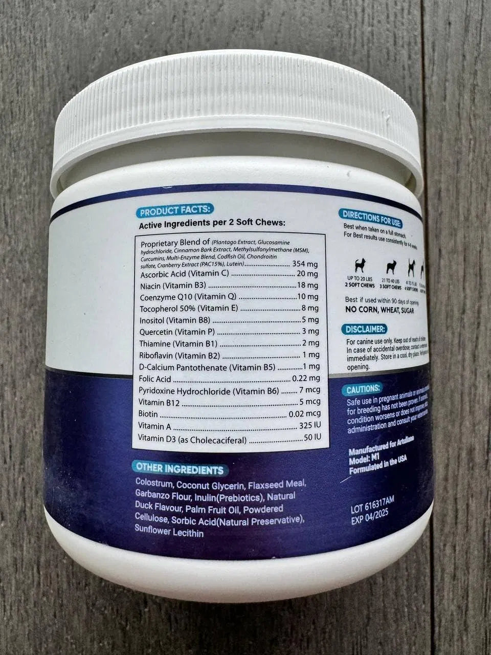 20-in-1 Dog Multivitamin Chews with Glucosamine