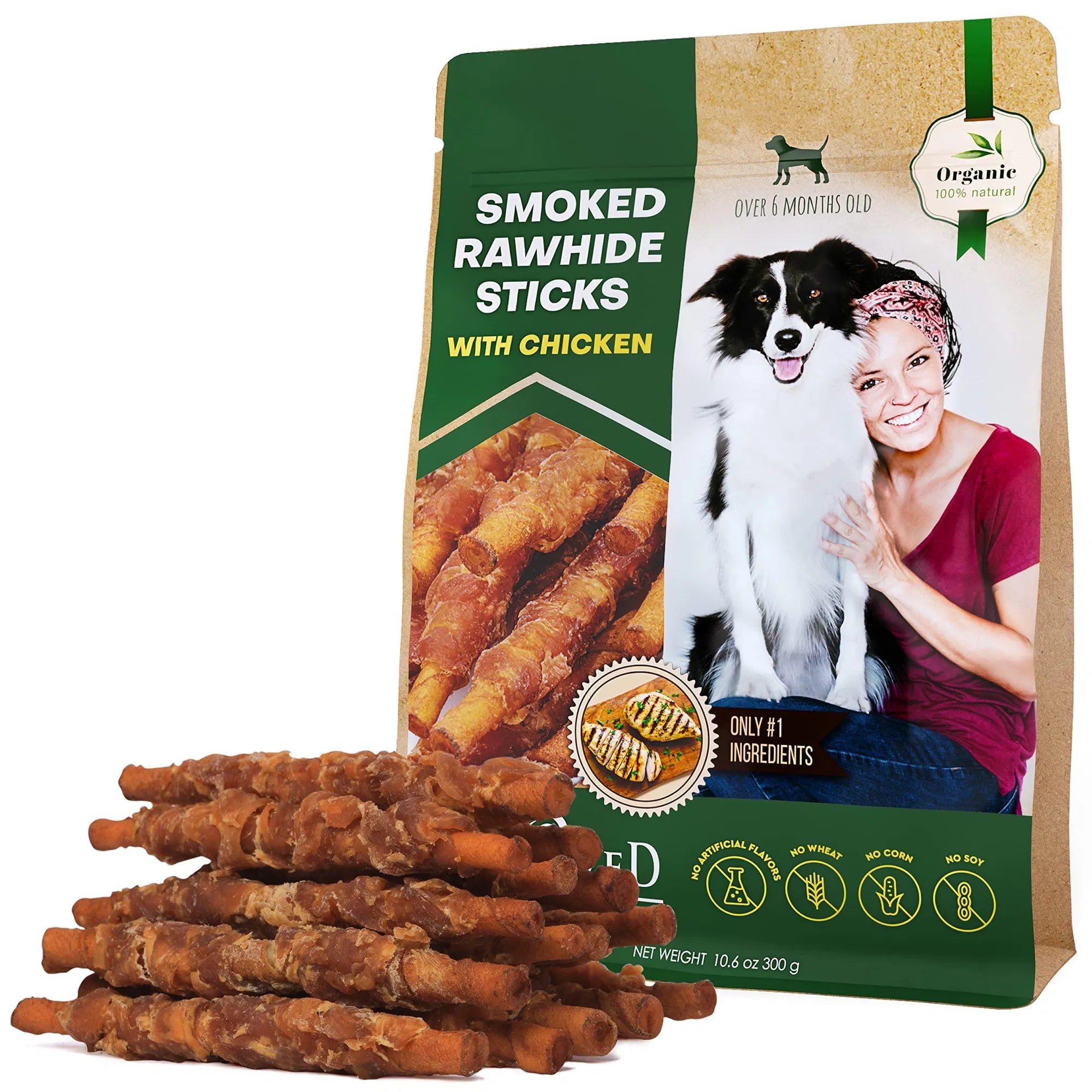 Chicken-Wrapped Rawhide Chews