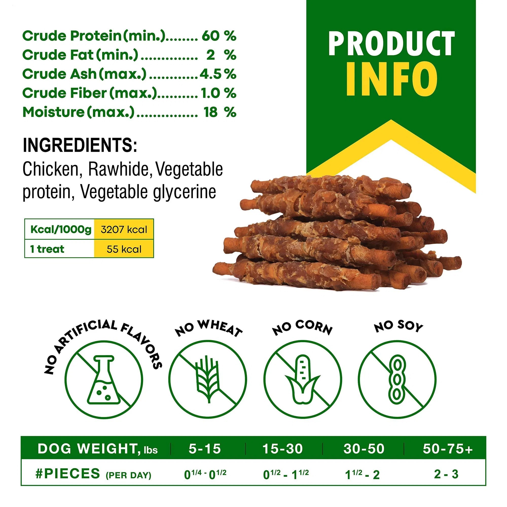 Chicken-Wrapped Rawhide Chews